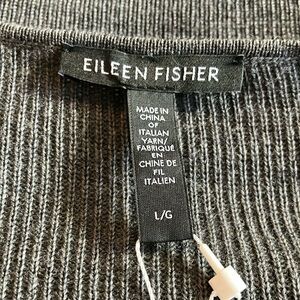 Eileen Fisher Charcoal Knit Top